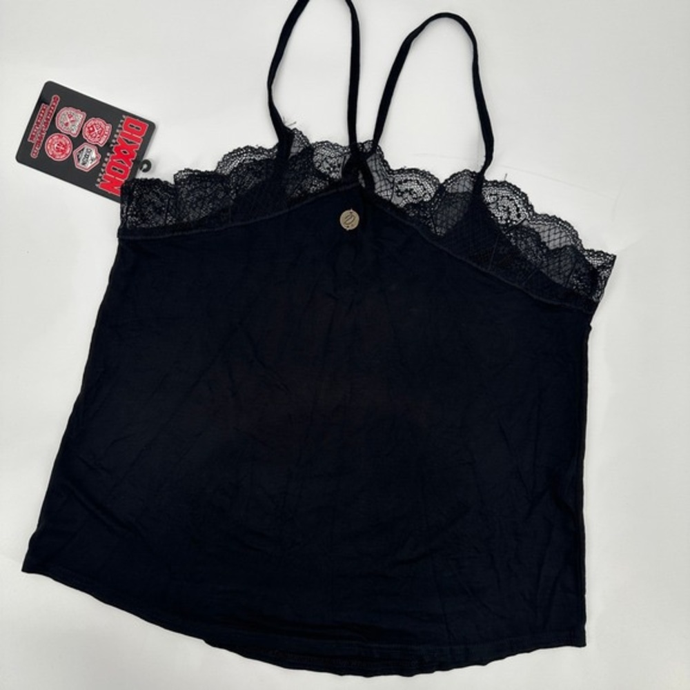 DIXXON Black Lace-Trim Tank Top - Picture 4 of 4